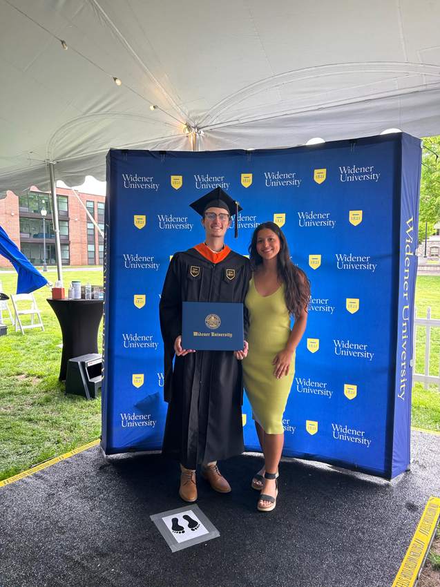 Cole after the graduation ceremony